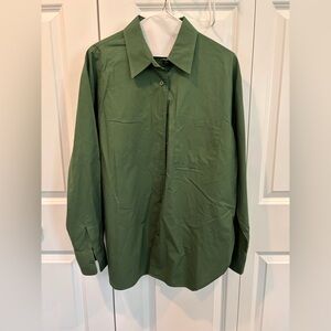 The Frankie Shop Forest Green Shirt w/ shorts (2pc set)